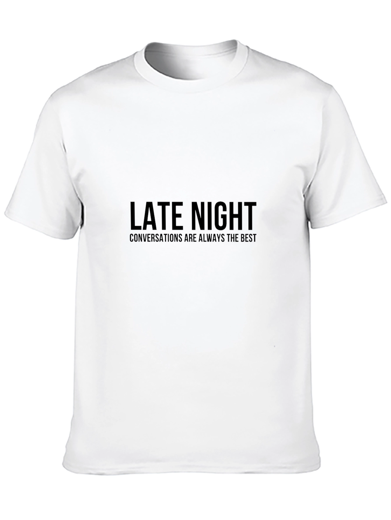 Late Night Conversations T-Shirt - Unisex Black Tee