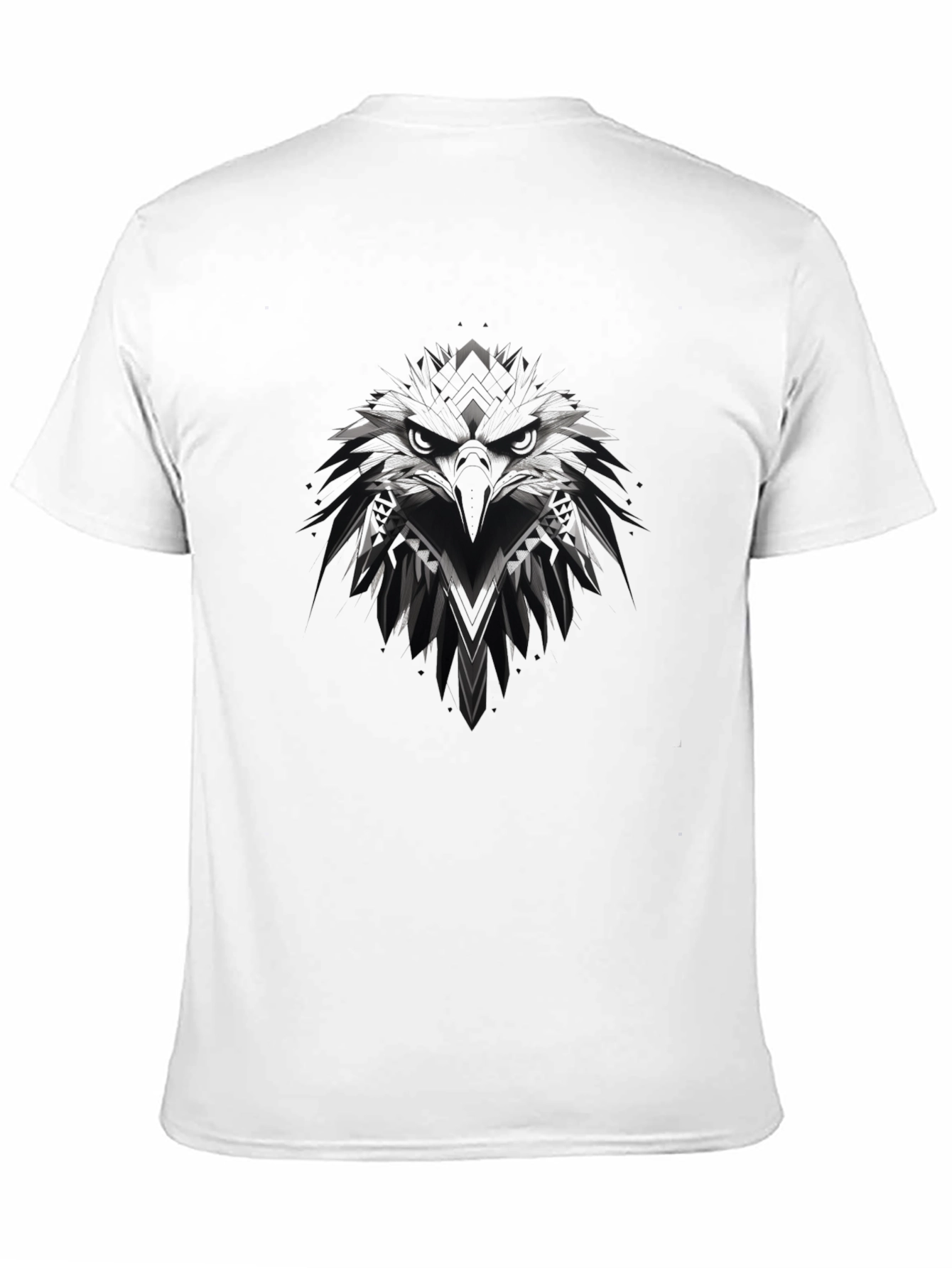Mens Black Eagle Graphic T-Shirt