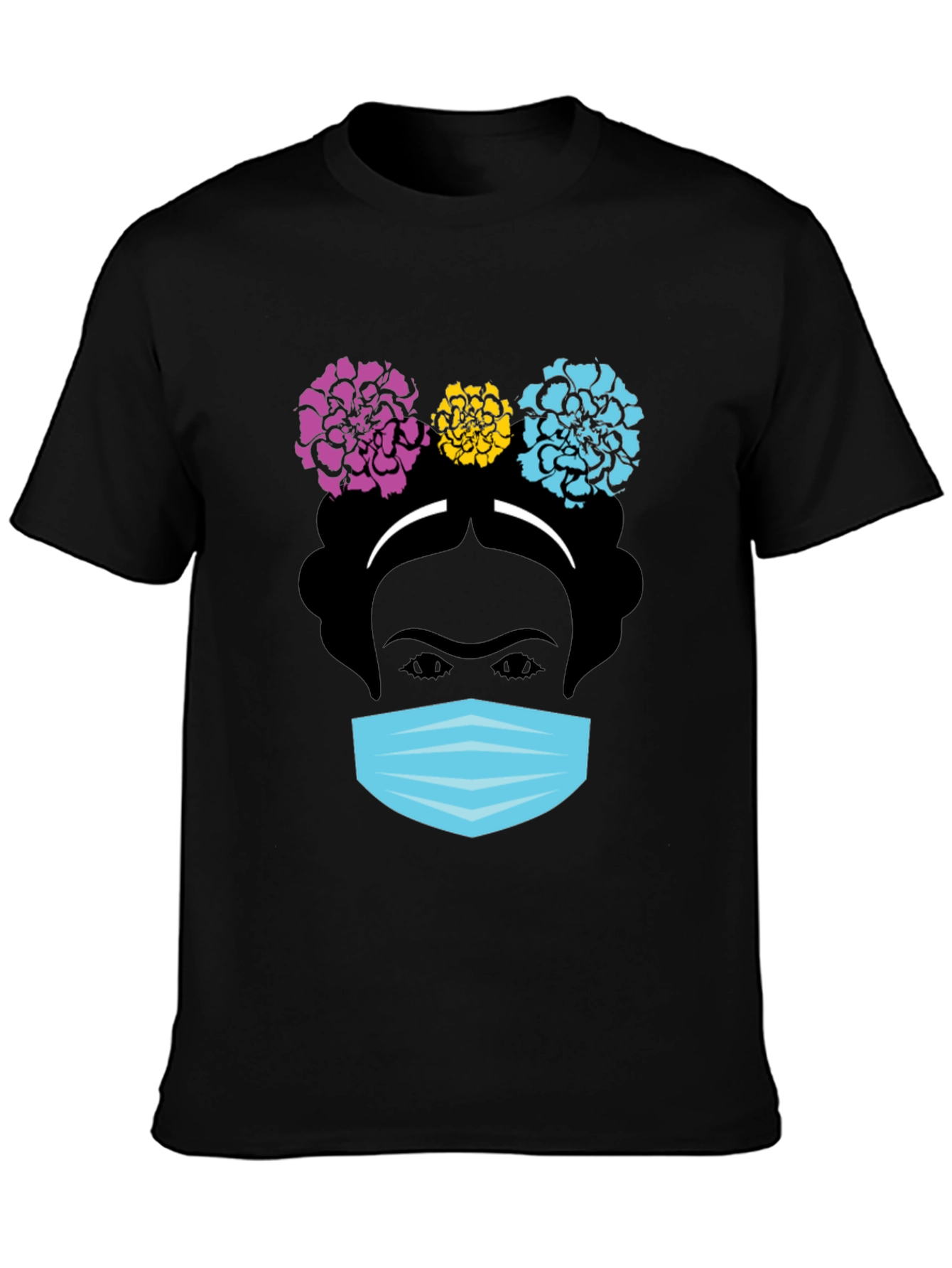 Frida Kahlo Masked T-Shirt - Artistic Graphic Tee