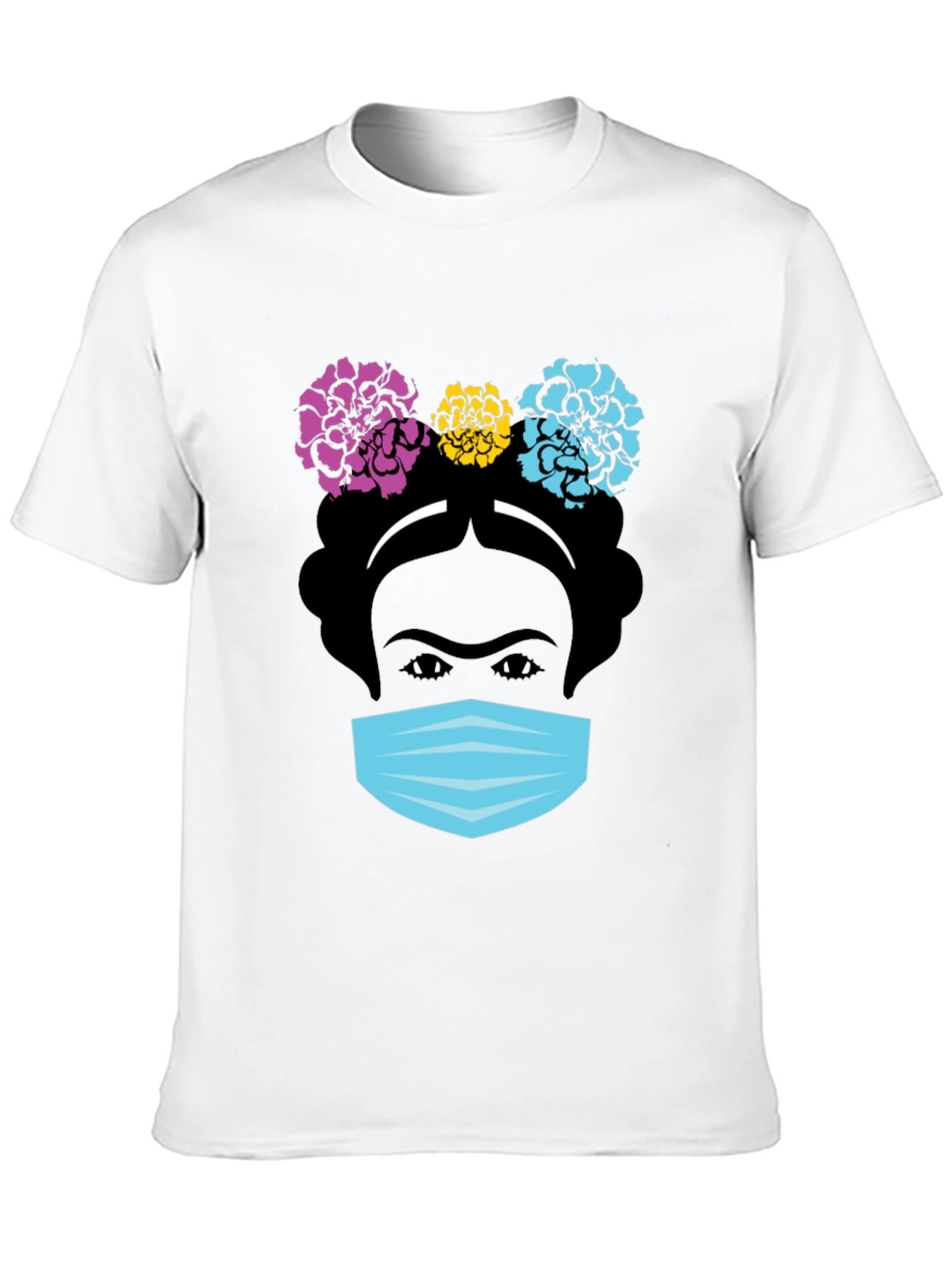 Frida Kahlo Masked T-Shirt - Artistic Graphic Tee