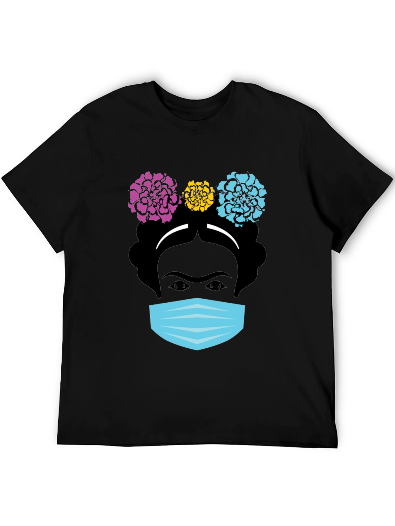 Frida Kahlo Masked T-Shirt - Artistic Graphic Tee