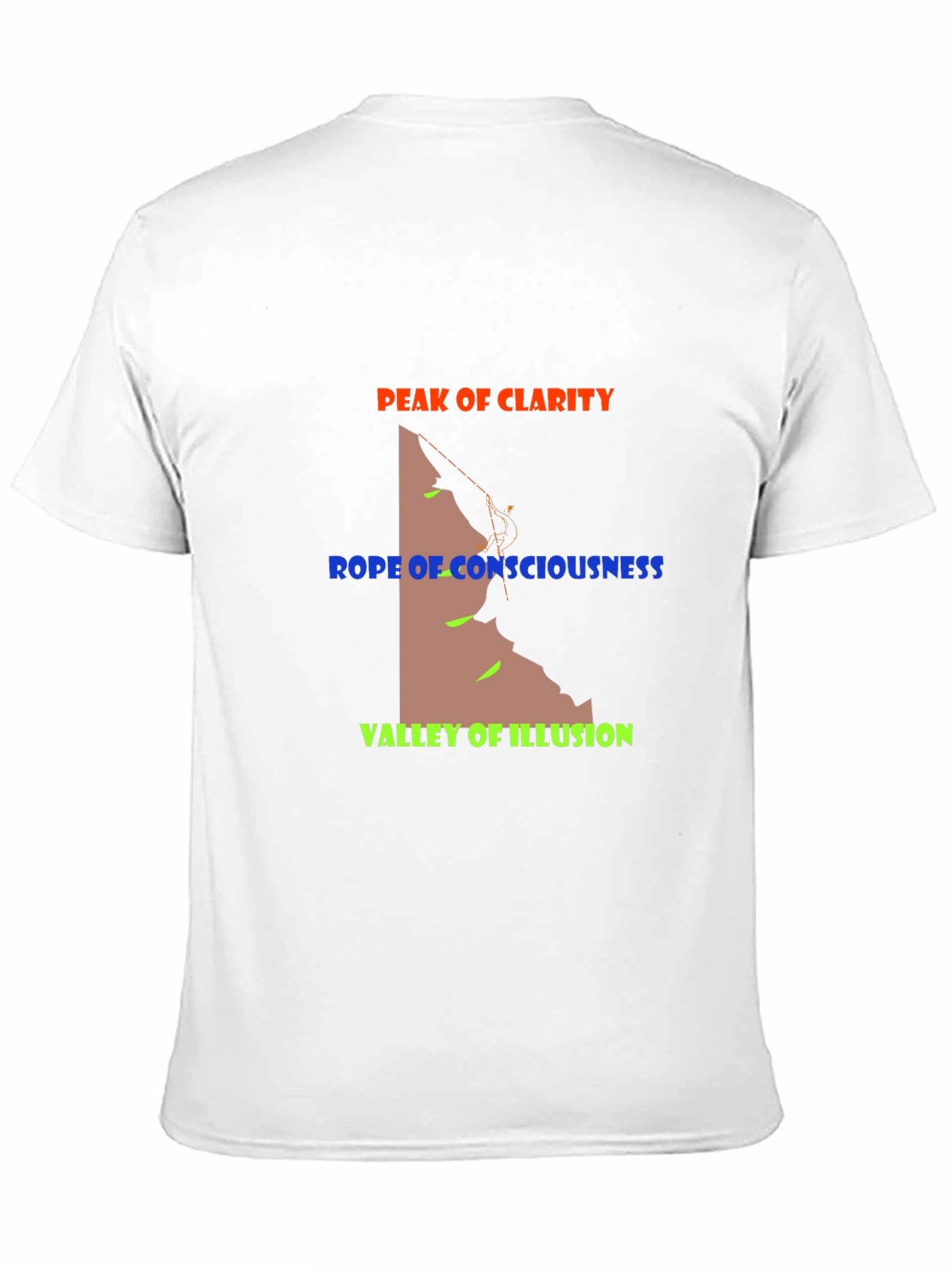 Peak Clarity Climbing Graphic Tee - Black