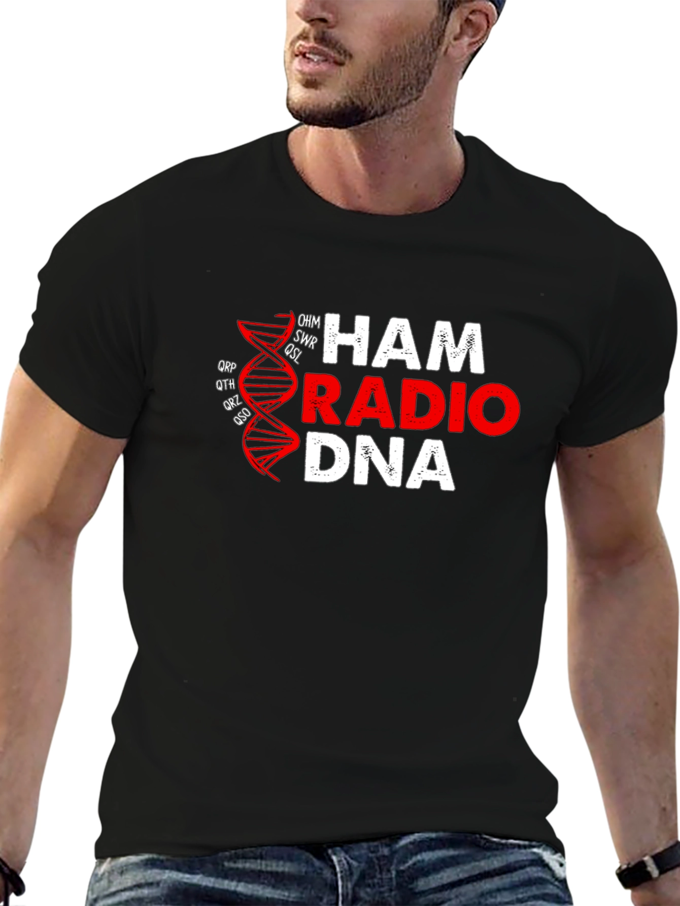 Ham Radio DNA T-Shirt - Black