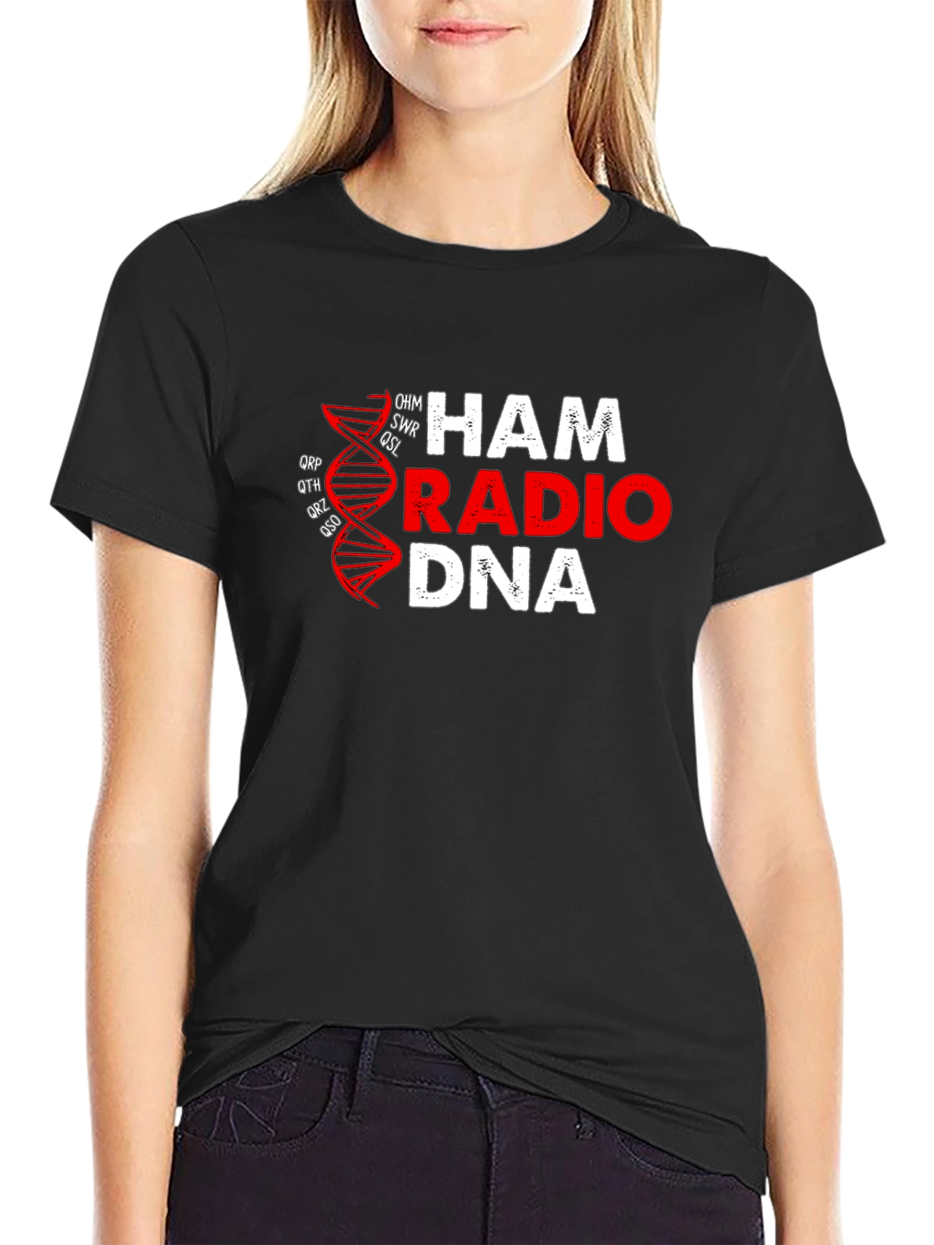 Ham Radio DNA T-Shirt - Black