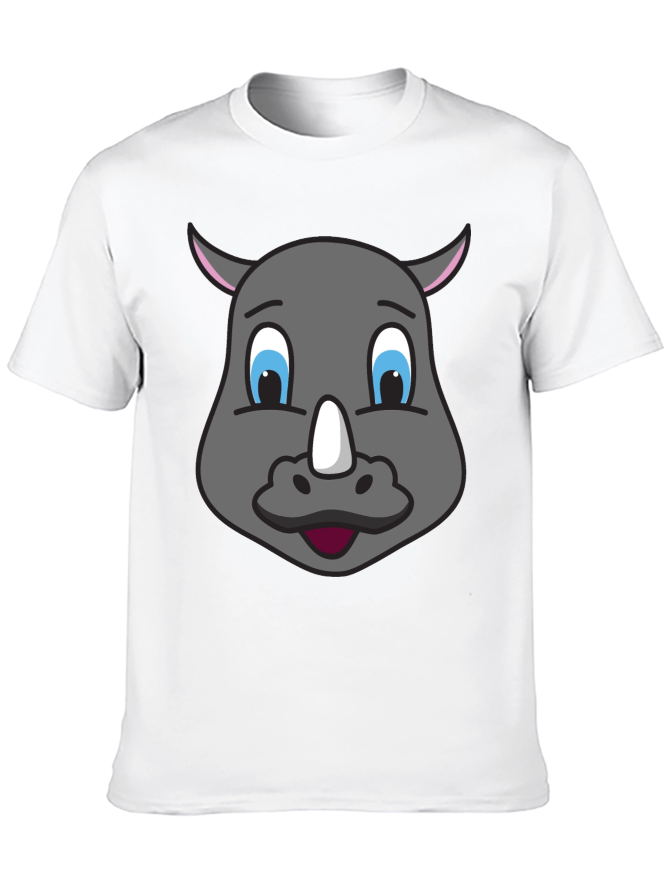 Cartoon Rhino T-Shirt - Unique Graphic Tee