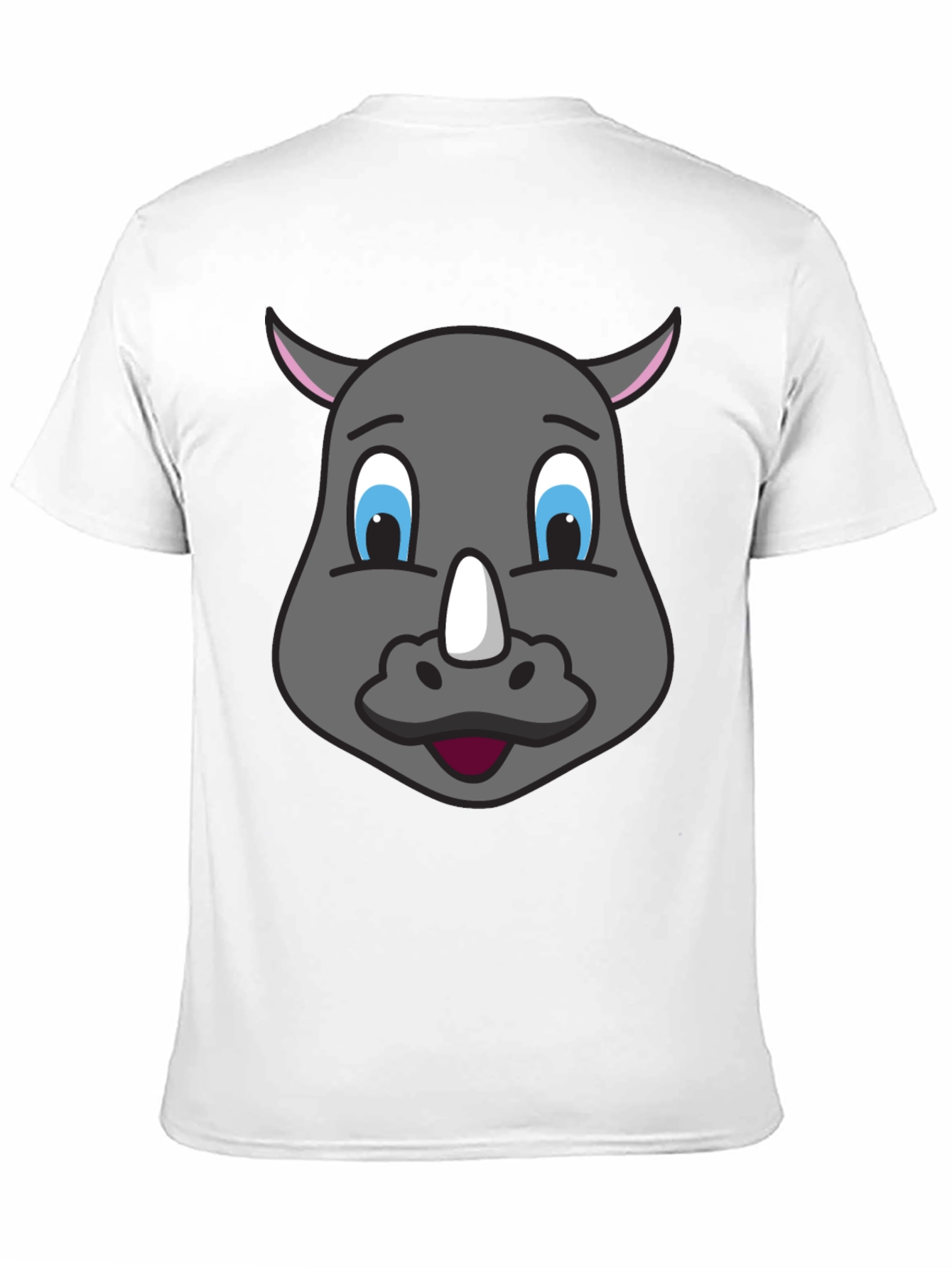 Cartoon Rhino T-Shirt - Unique Graphic Tee