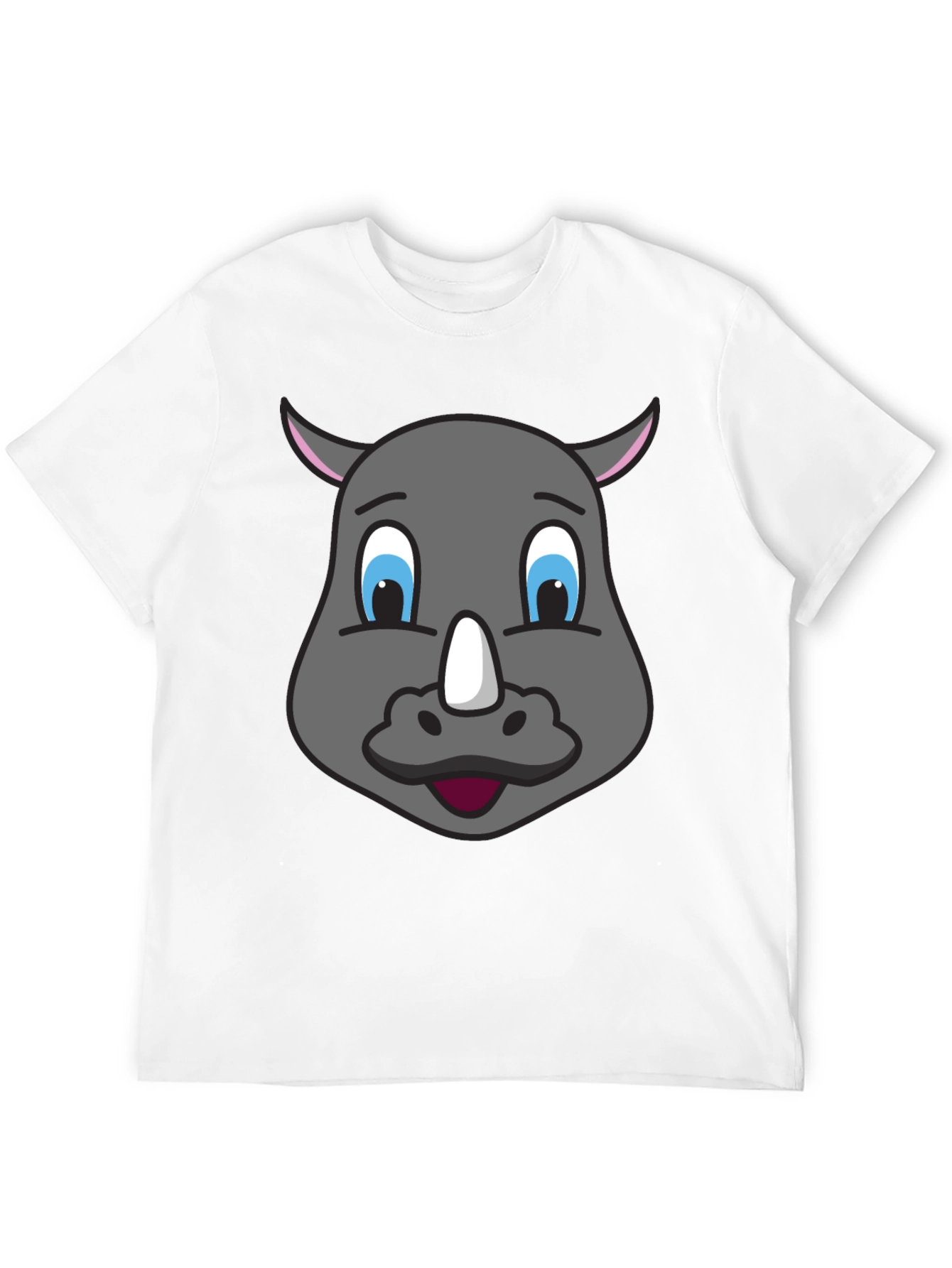 Cartoon Rhino T-Shirt - Unique Graphic Tee