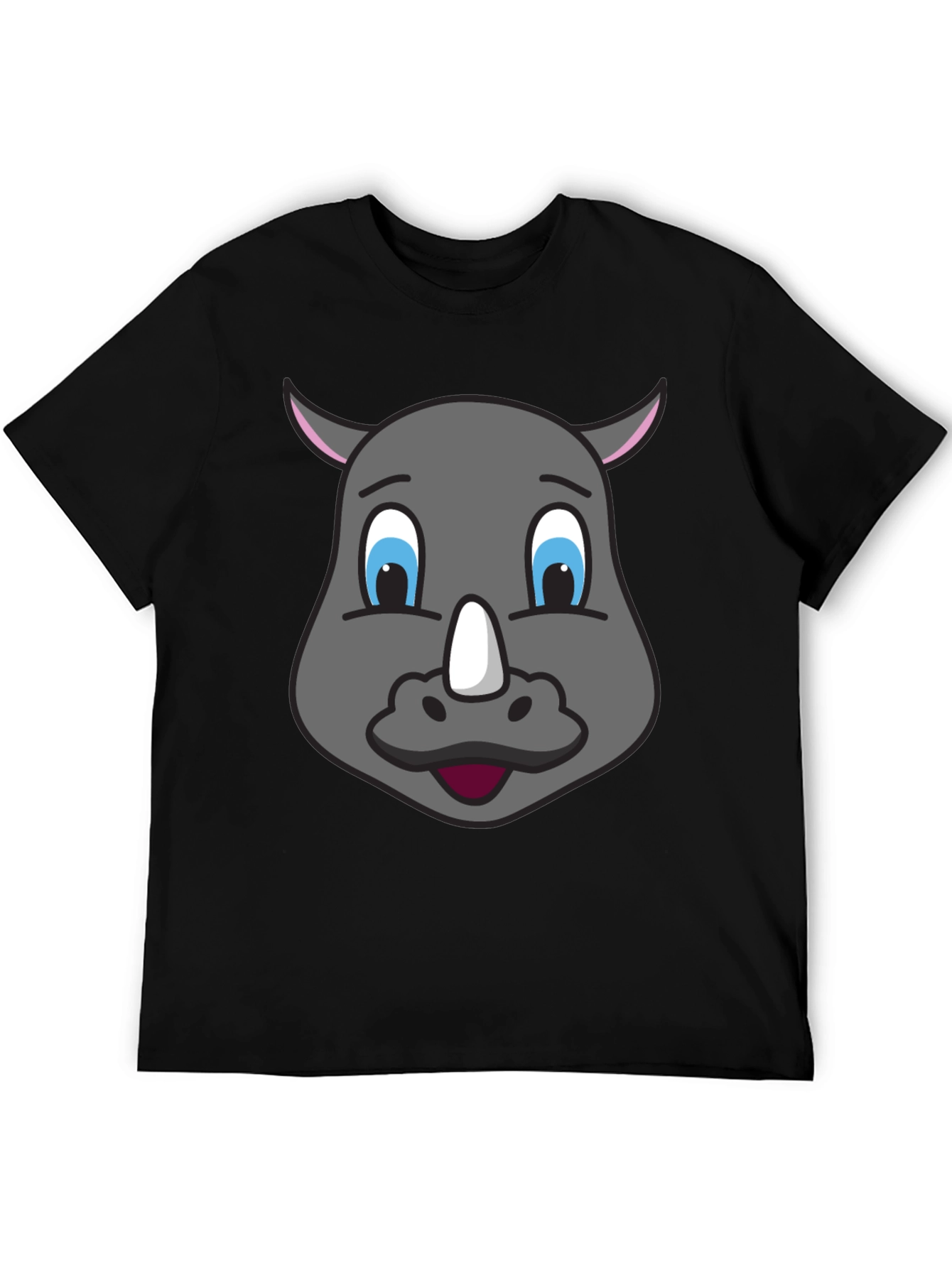 Cartoon Rhino T-Shirt - Unique Graphic Tee