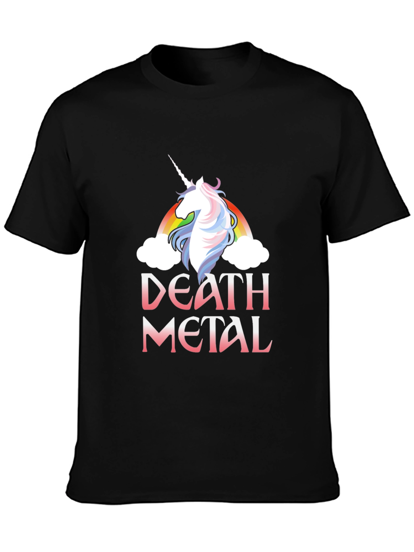 Death Metal Unicorn Black T-Shirt