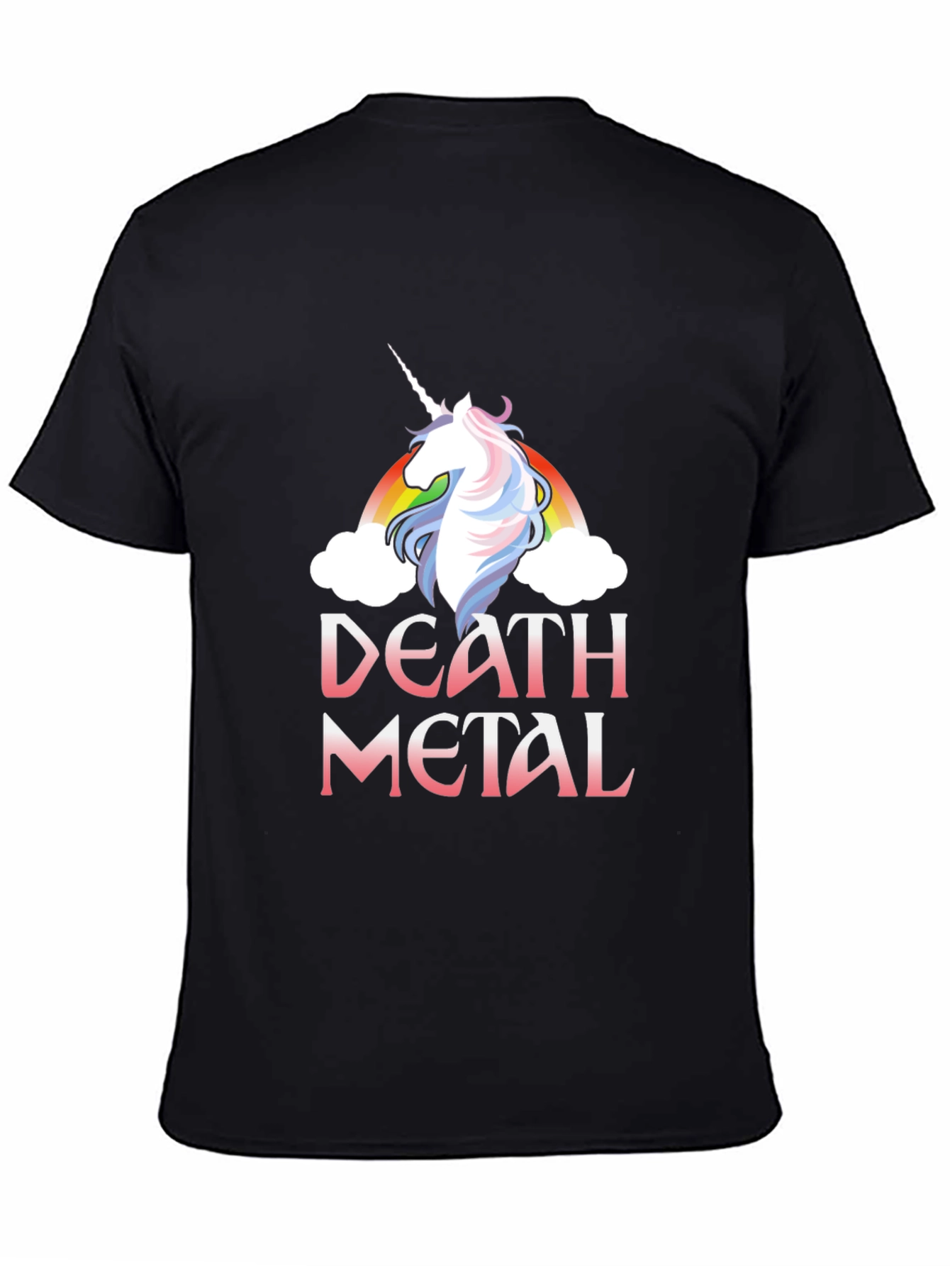 Death Metal Unicorn Black T-Shirt