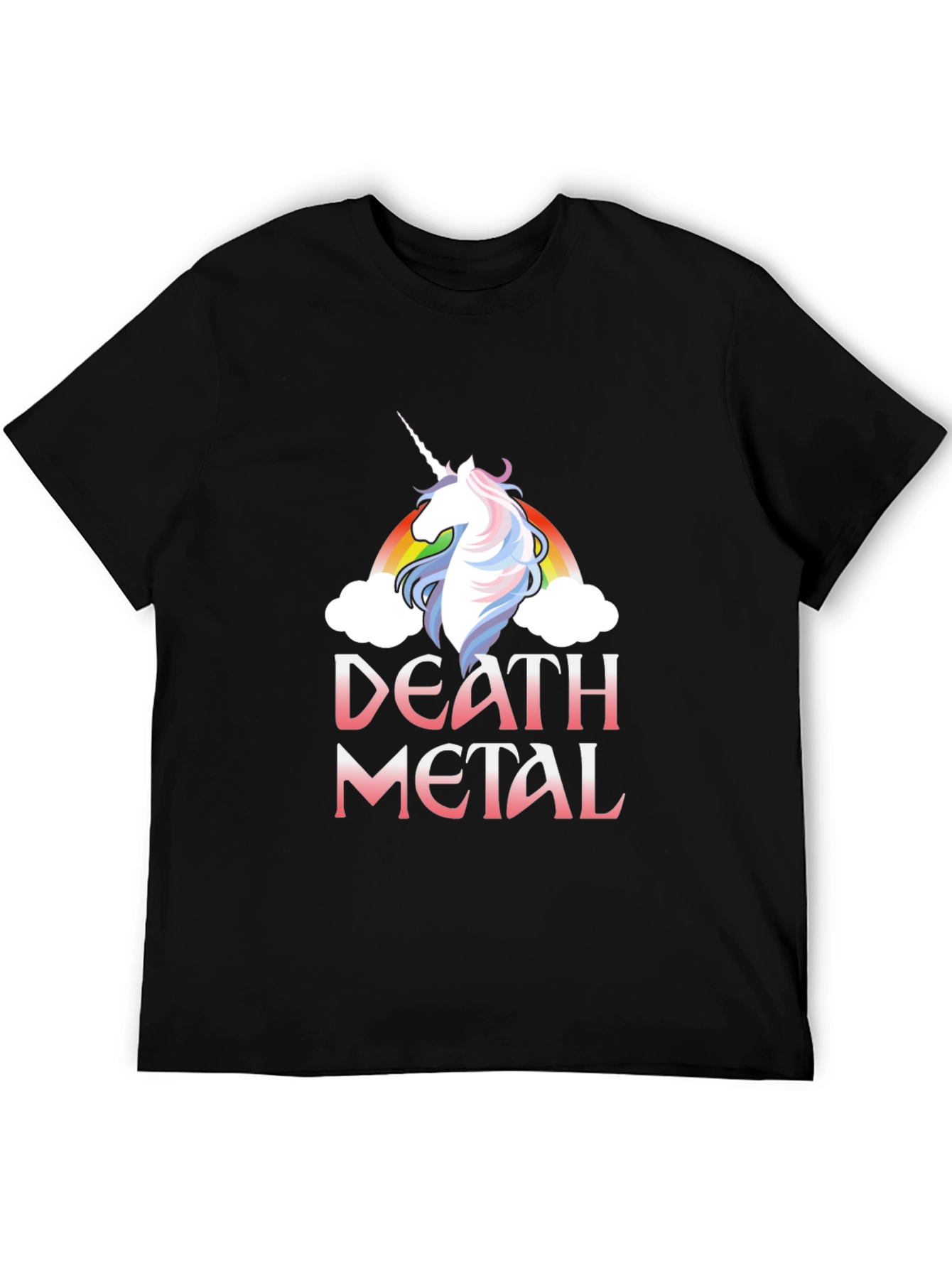Death Metal Unicorn Black T-Shirt