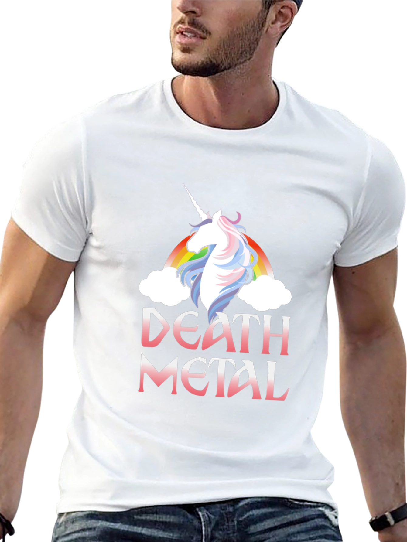 Death Metal Unicorn Black T-Shirt