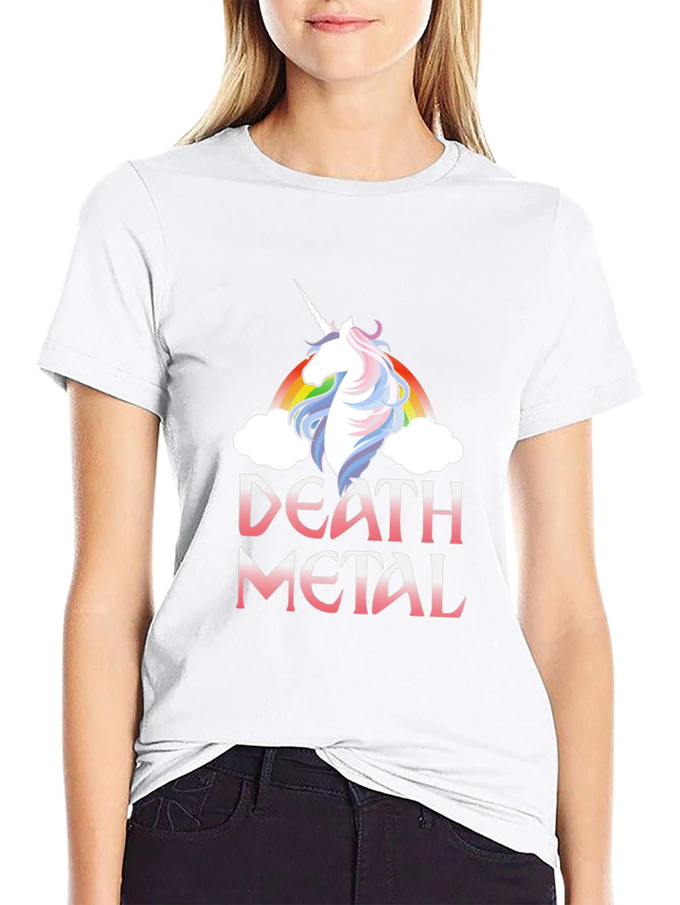 Death Metal Unicorn Black T-Shirt