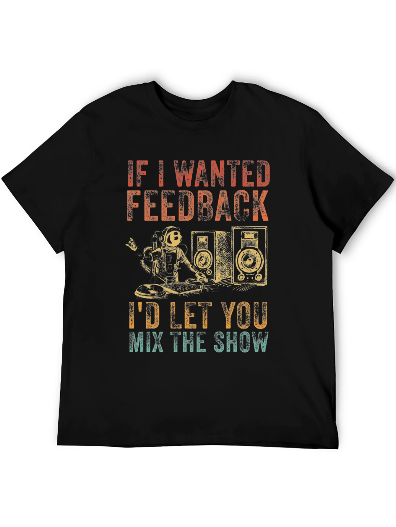DJ Astronaut T-Shirt - Funny Music Lover Gift
