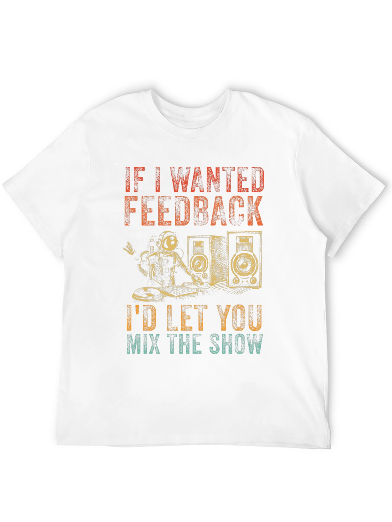 DJ Astronaut T-Shirt - Funny Music Lover Gift