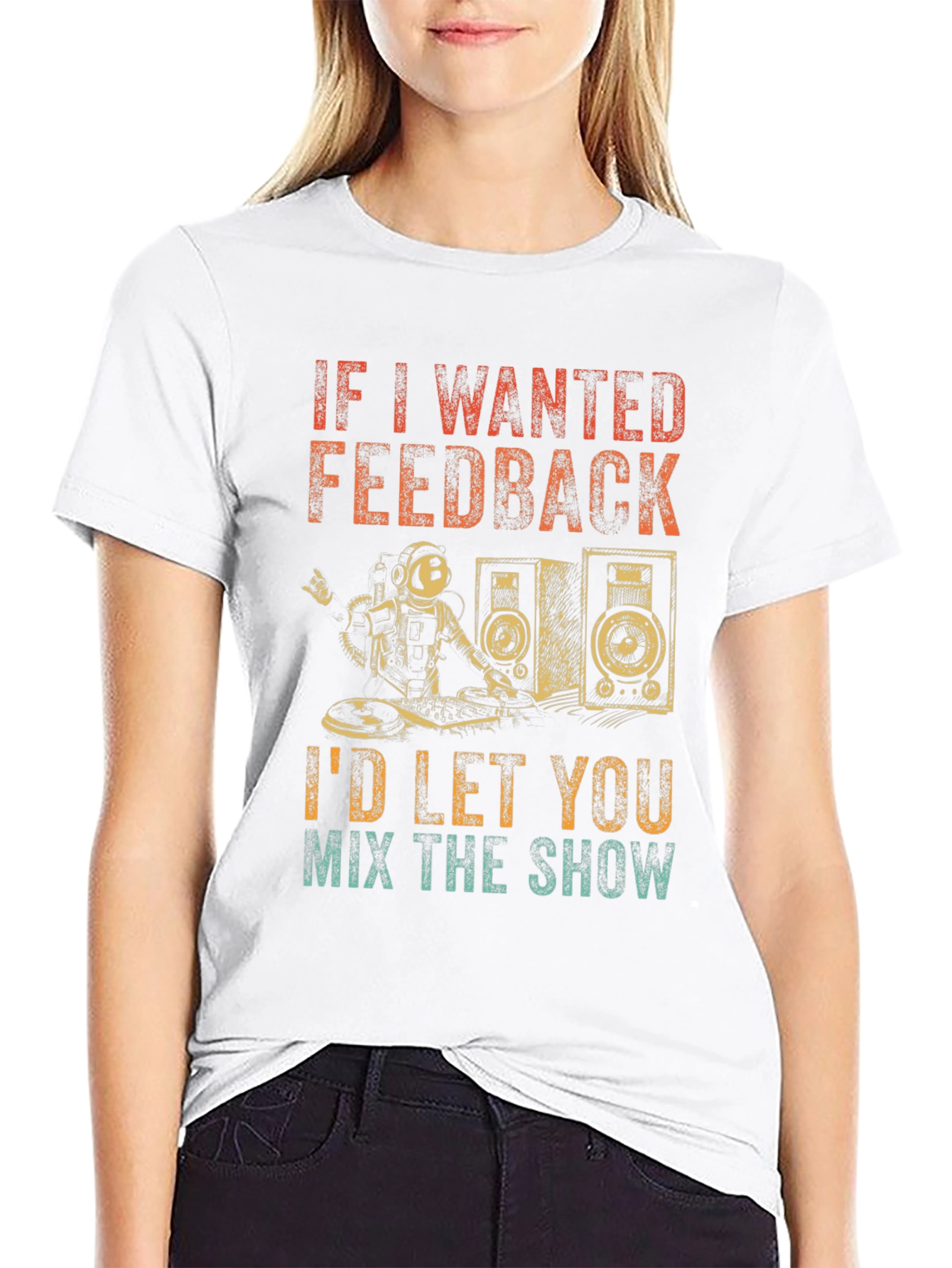 DJ Astronaut T-Shirt - Funny Music Lover Gift