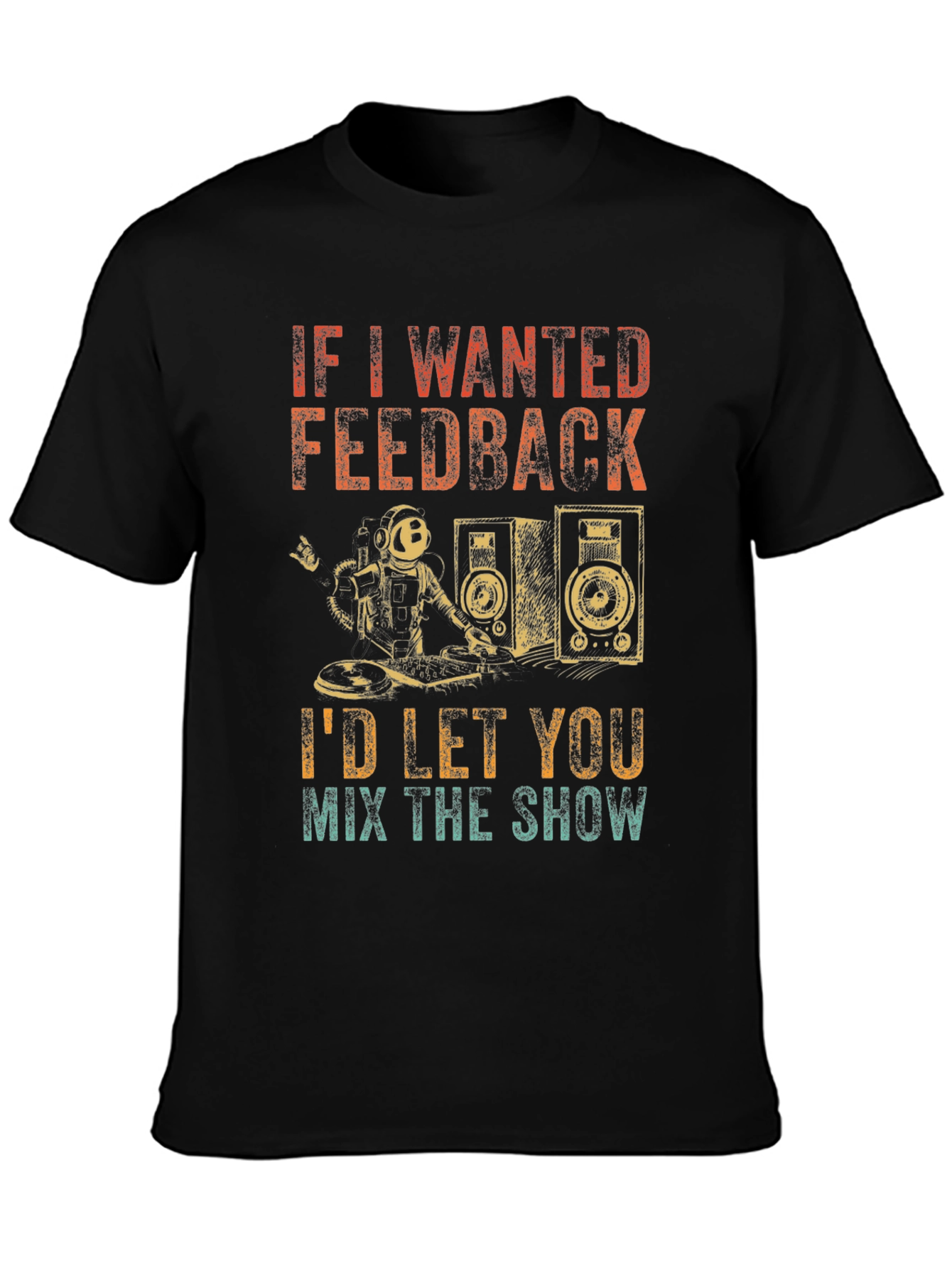 DJ Astronaut T-Shirt - Funny Music Lover Gift