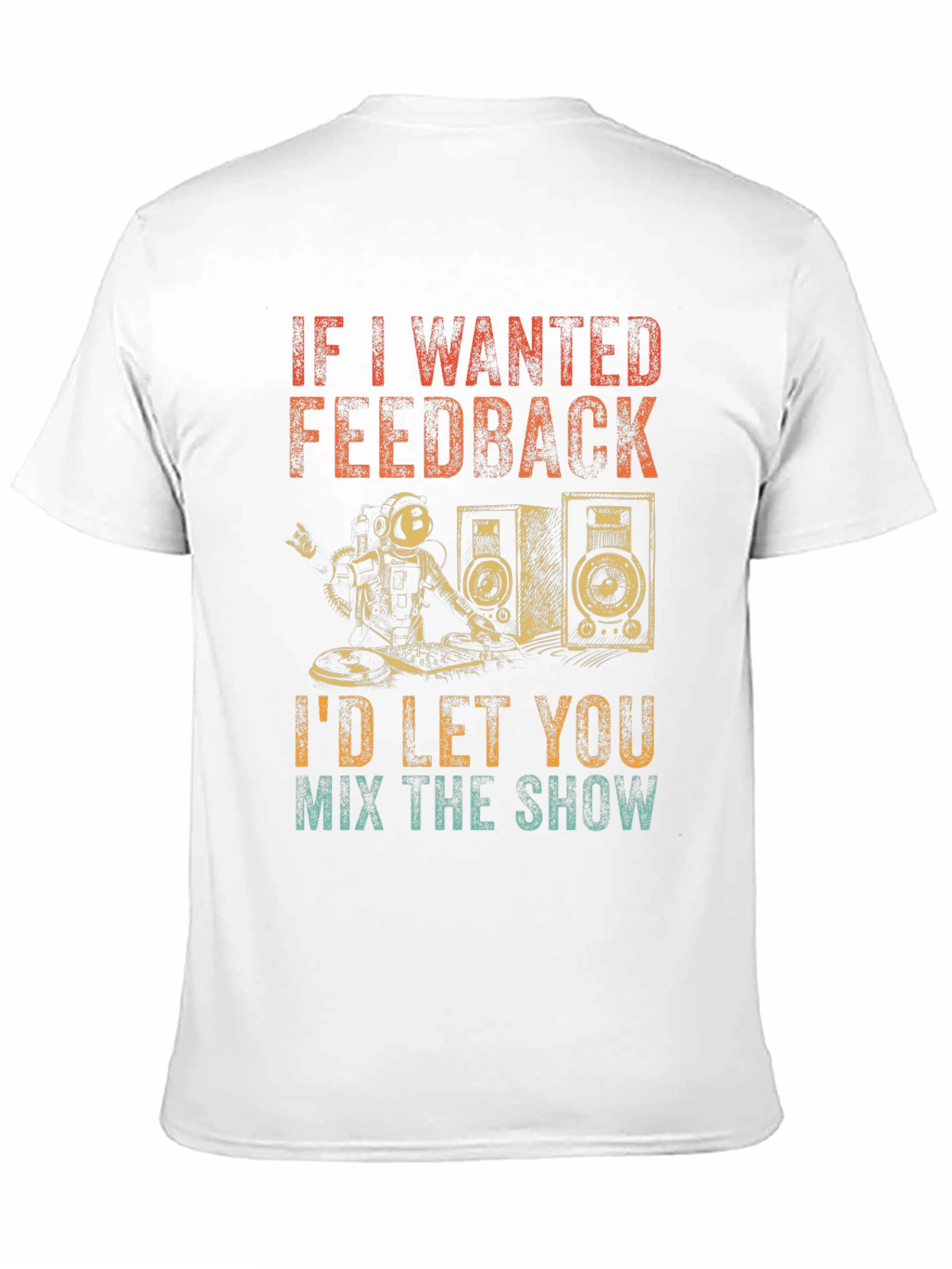 DJ Astronaut T-Shirt - Funny Music Lover Gift