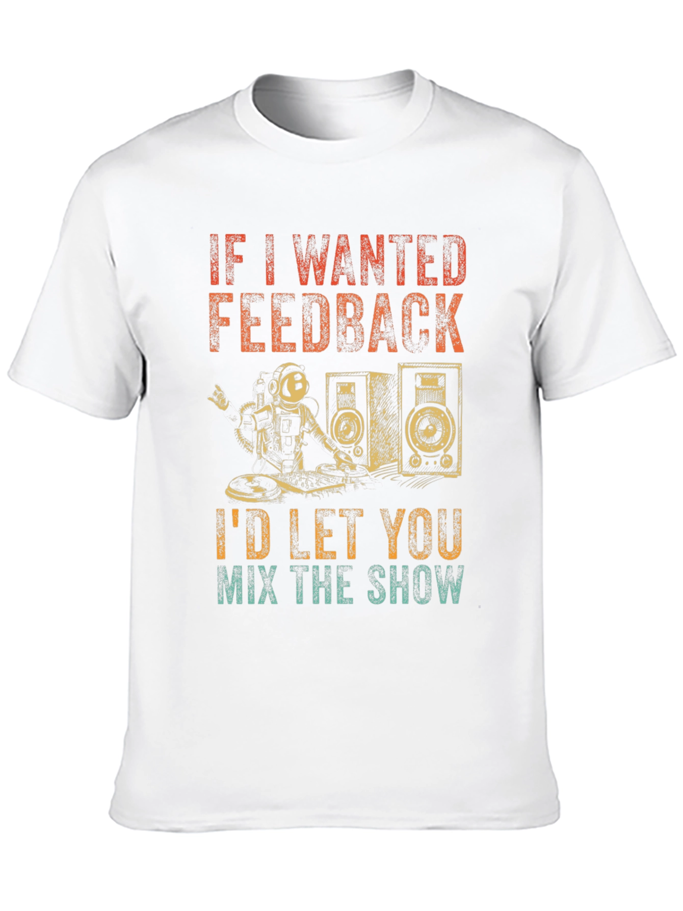 DJ Astronaut T-Shirt - Funny Music Lover Gift