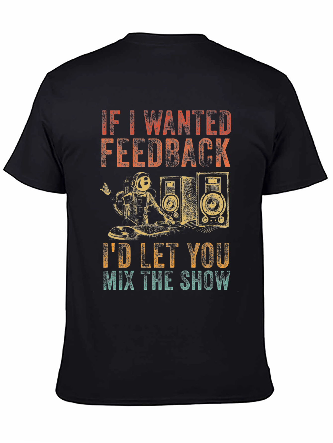 DJ Astronaut T-Shirt - Funny Music Lover Gift