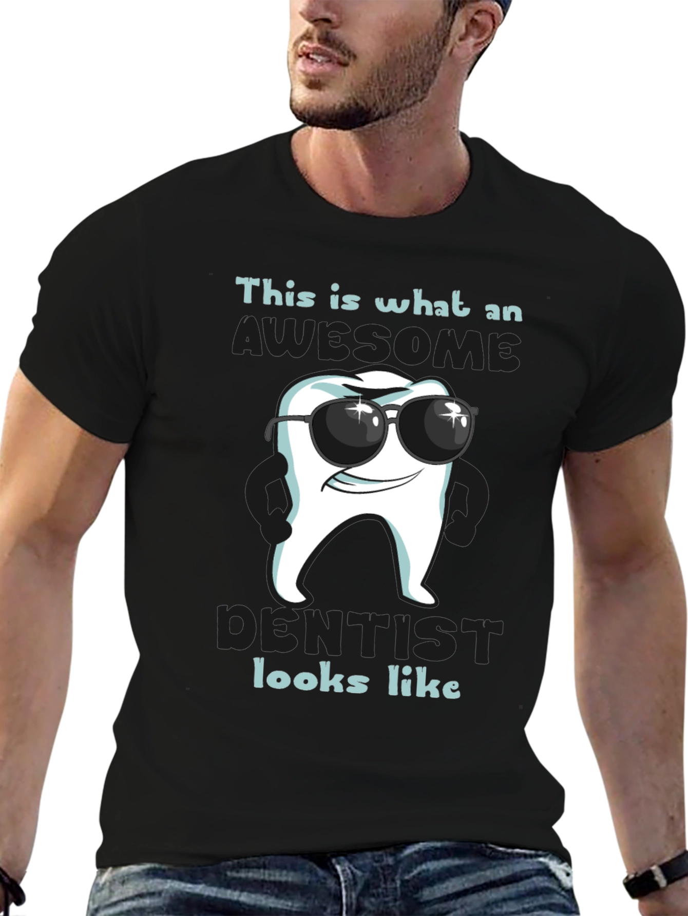 Awesome Dentist T-Shirt - Cool Tooth Design