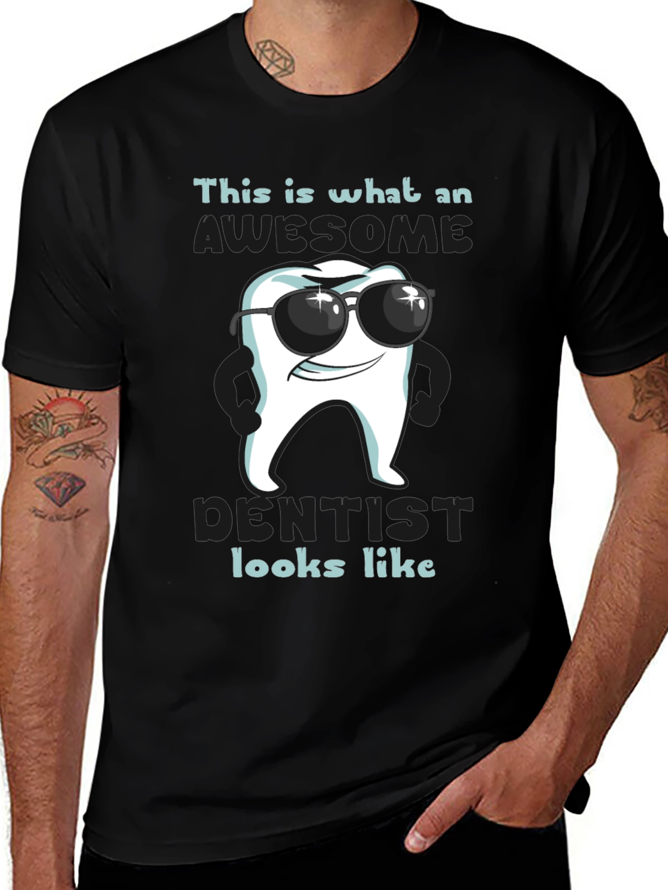 Awesome Dentist T-Shirt - Cool Tooth Design