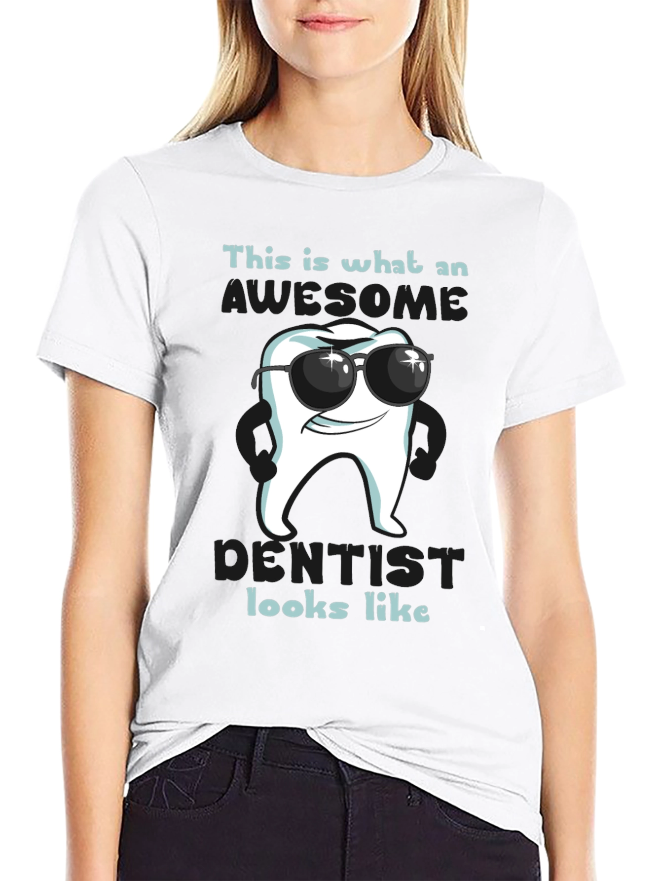 Awesome Dentist T-Shirt - Cool Tooth Design