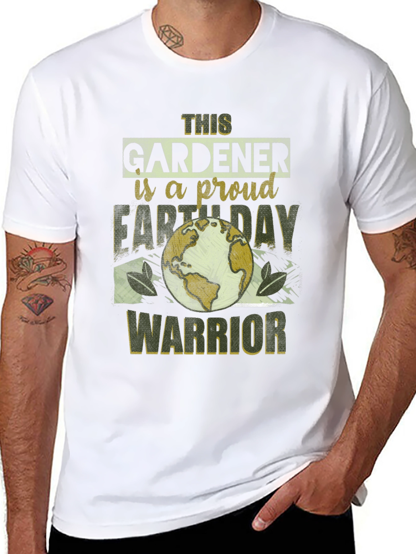 Gardener Earth Day Warrior Graphic Tee
