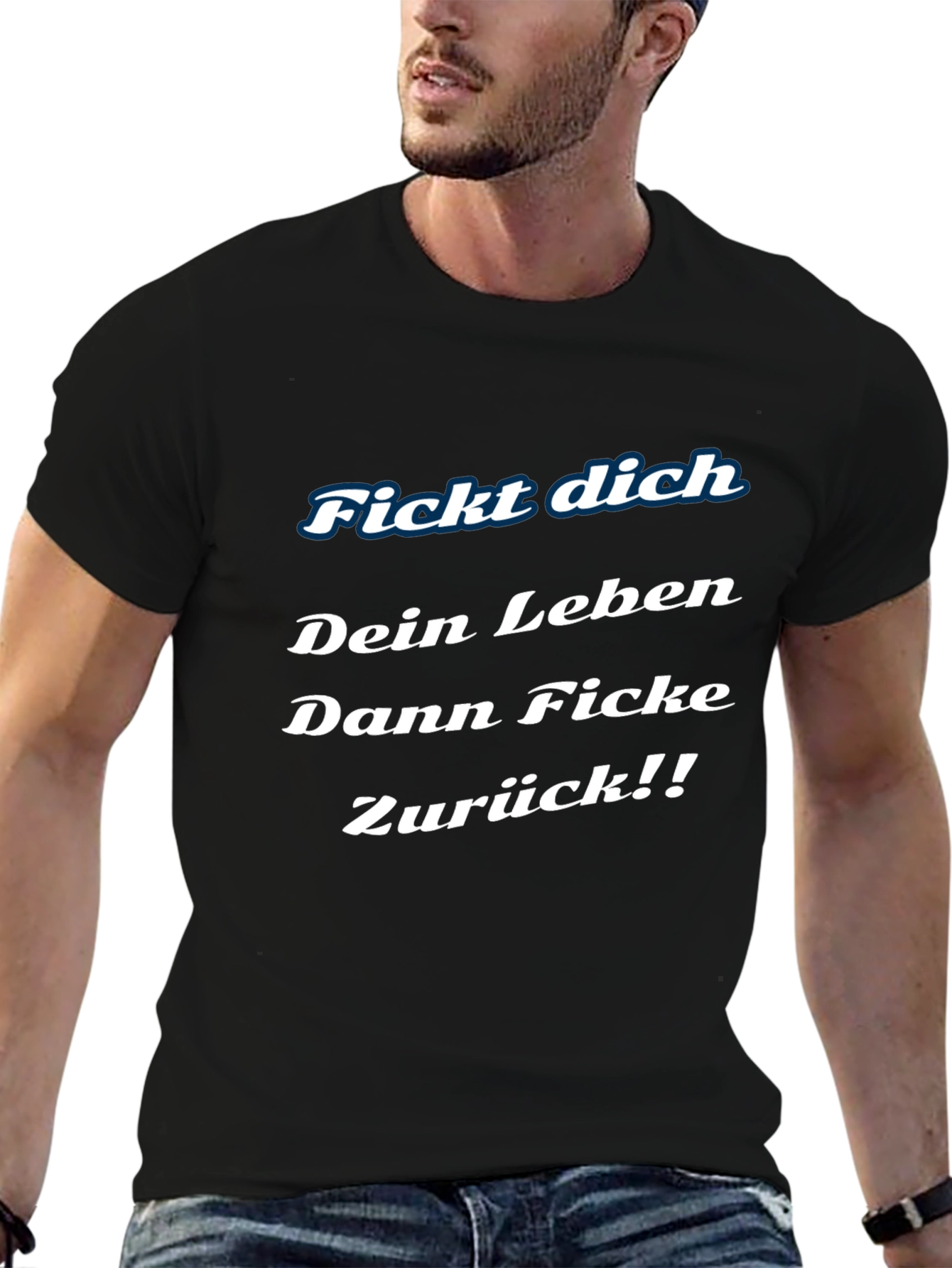 Fickt Dich Graphic Tee - Edgy German Slogan T-Shirt