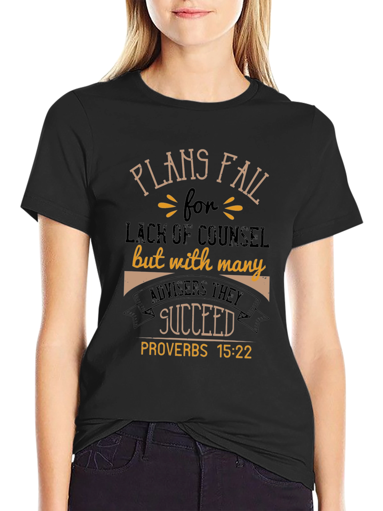 Plans Fail Proverbs 15:22 Graphic T-Shirt