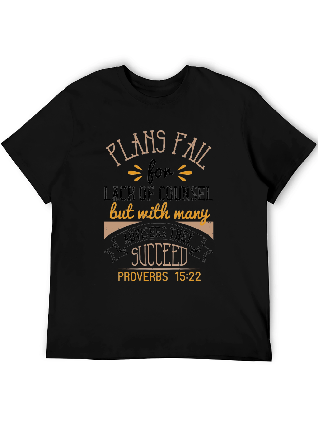 Plans Fail Proverbs 15:22 Graphic T-Shirt