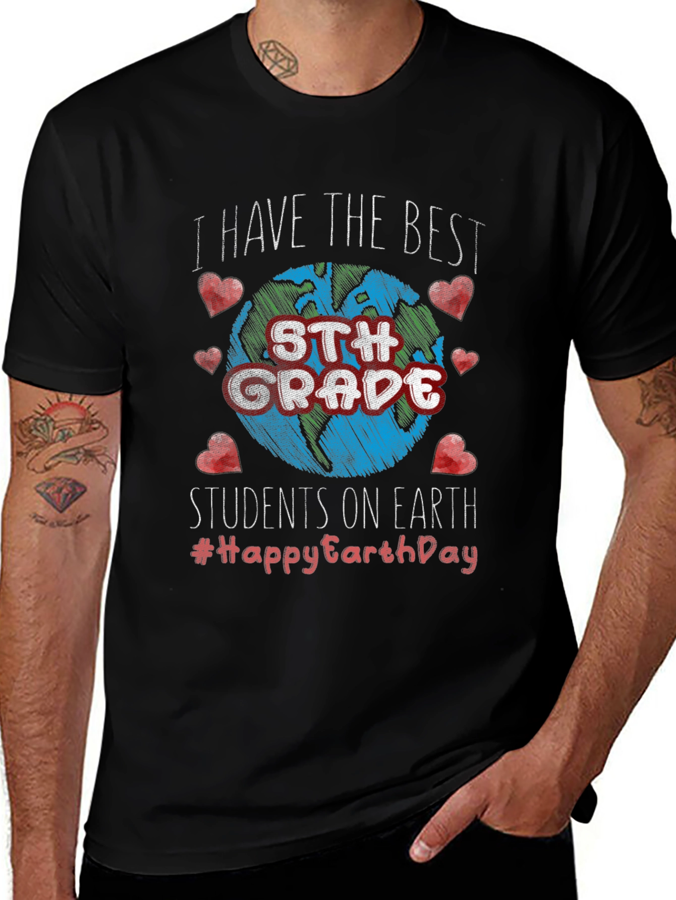 Best 5th Grade Students Earth Day T-Shirt