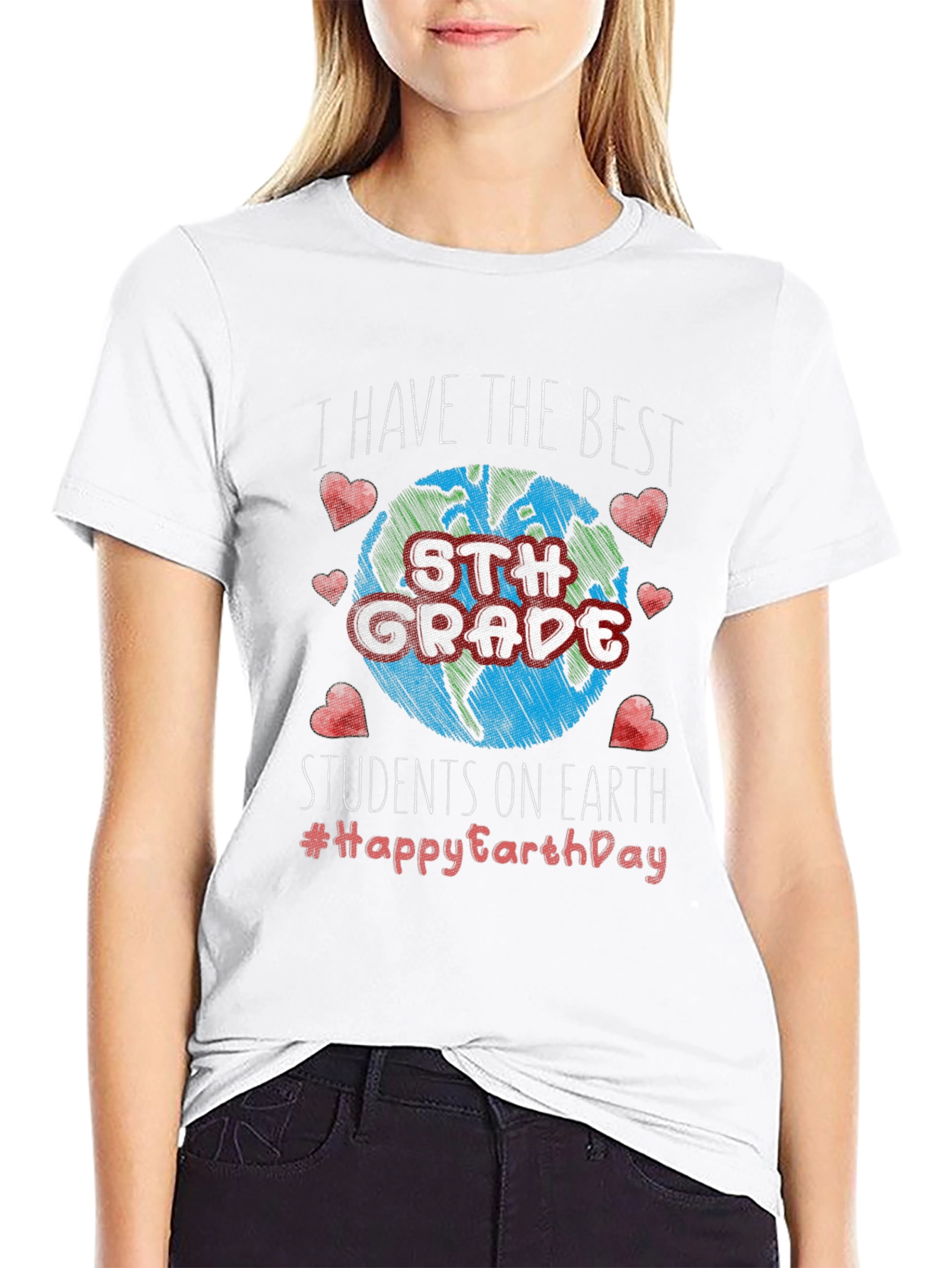 Best 5th Grade Students Earth Day T-Shirt