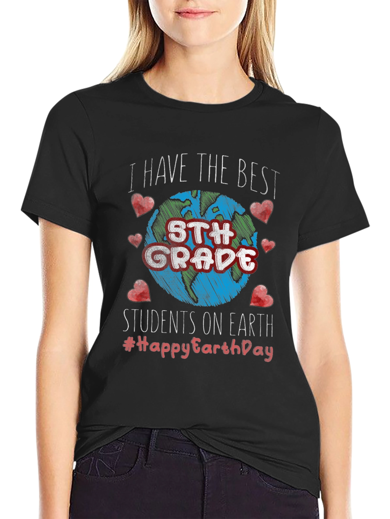 Best 5th Grade Students Earth Day T-Shirt
