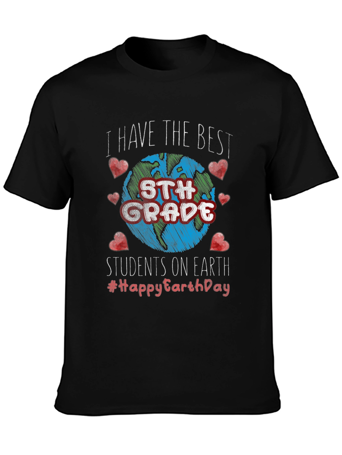 Best 5th Grade Students Earth Day T-Shirt