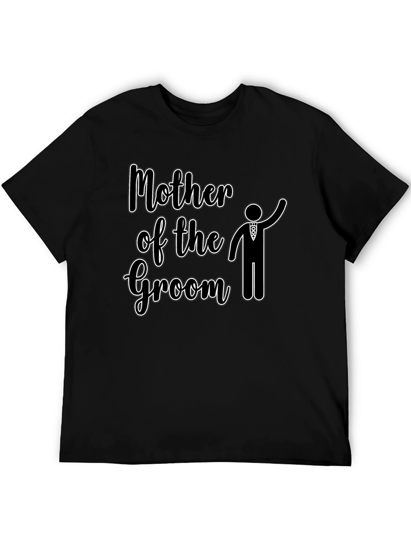 Mother of the Groom Wedding T-Shirt - Black