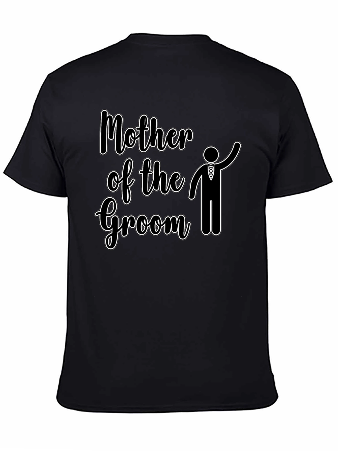 Mother of the Groom Wedding T-Shirt - Black