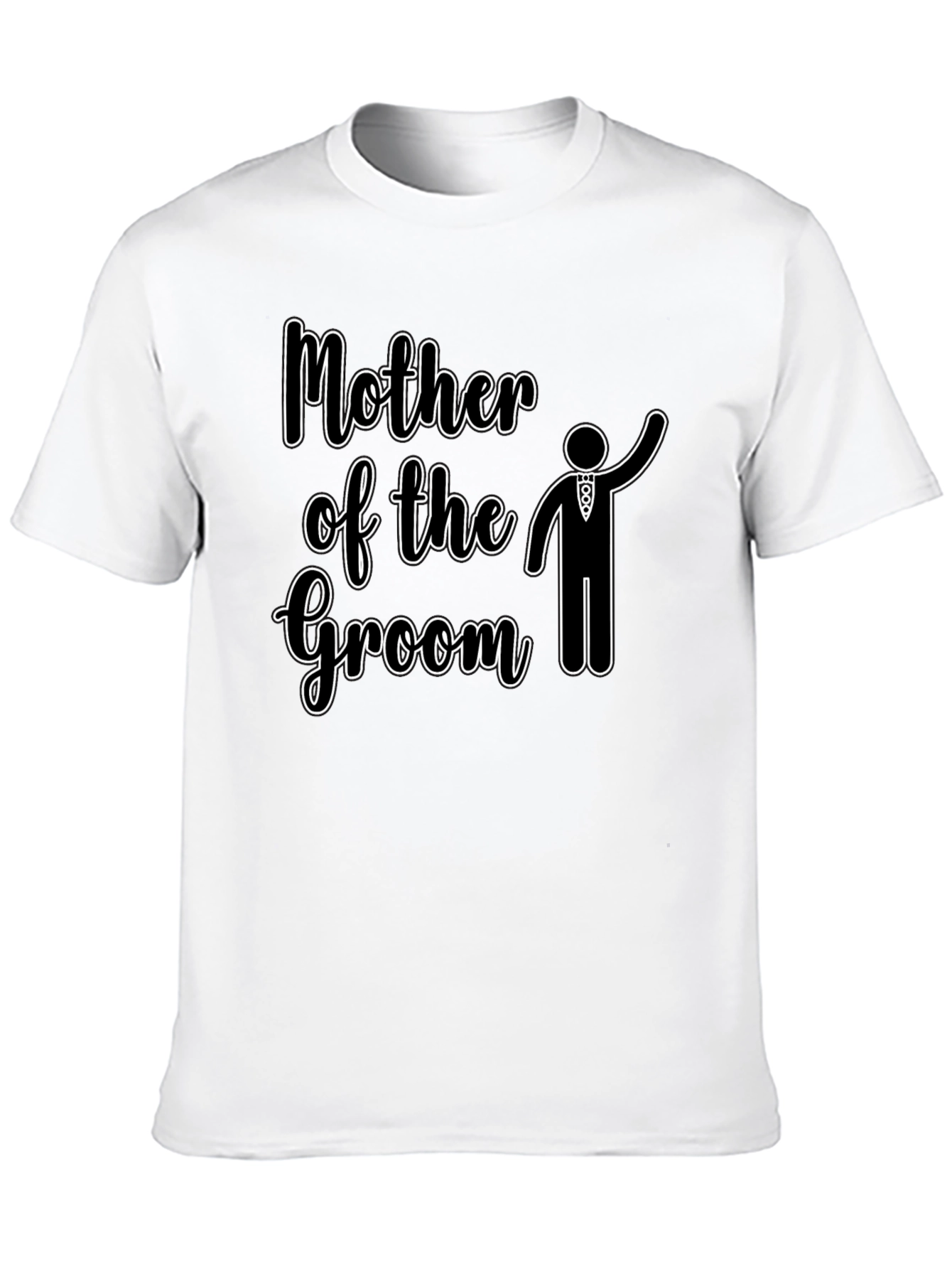 Mother of the Groom Wedding T-Shirt - Black
