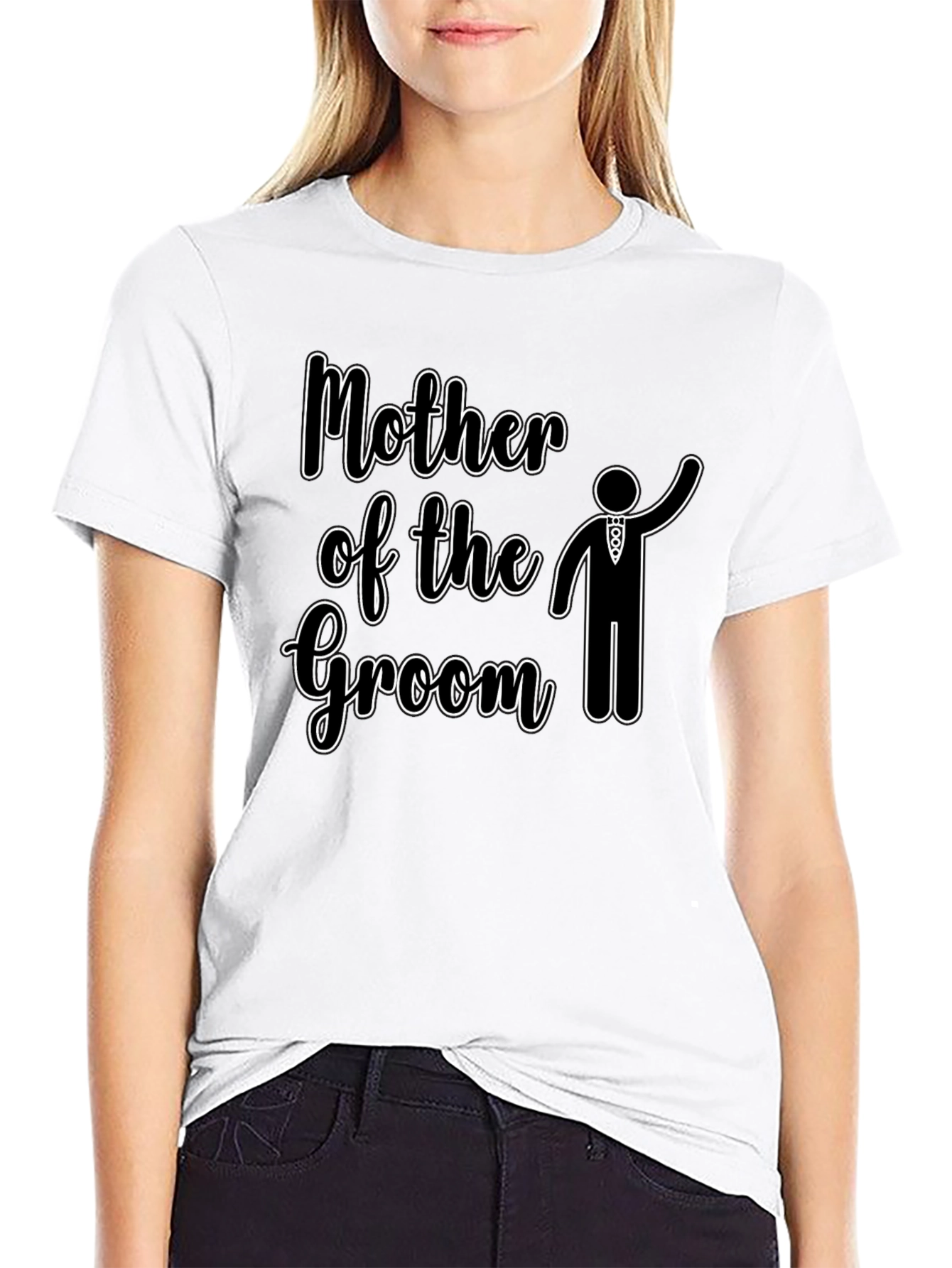 Mother of the Groom Wedding T-Shirt - Black