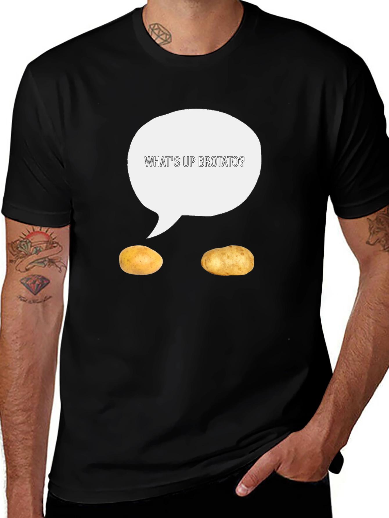 Funny Whats Up Brotato? Graphic Tee