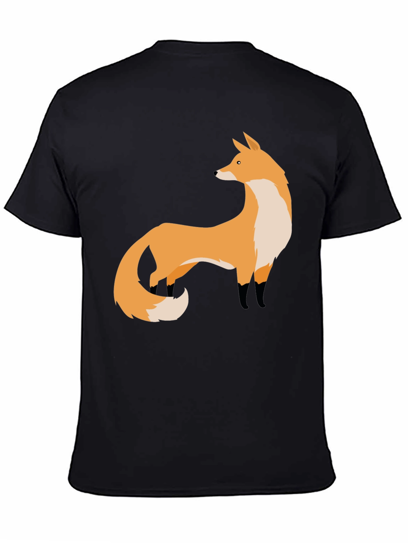 Fox Graphic Black T-Shirt | Stylish Animal Print Tee
