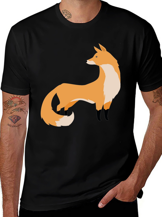 Fox Graphic Black T-Shirt | Stylish Animal Print Tee