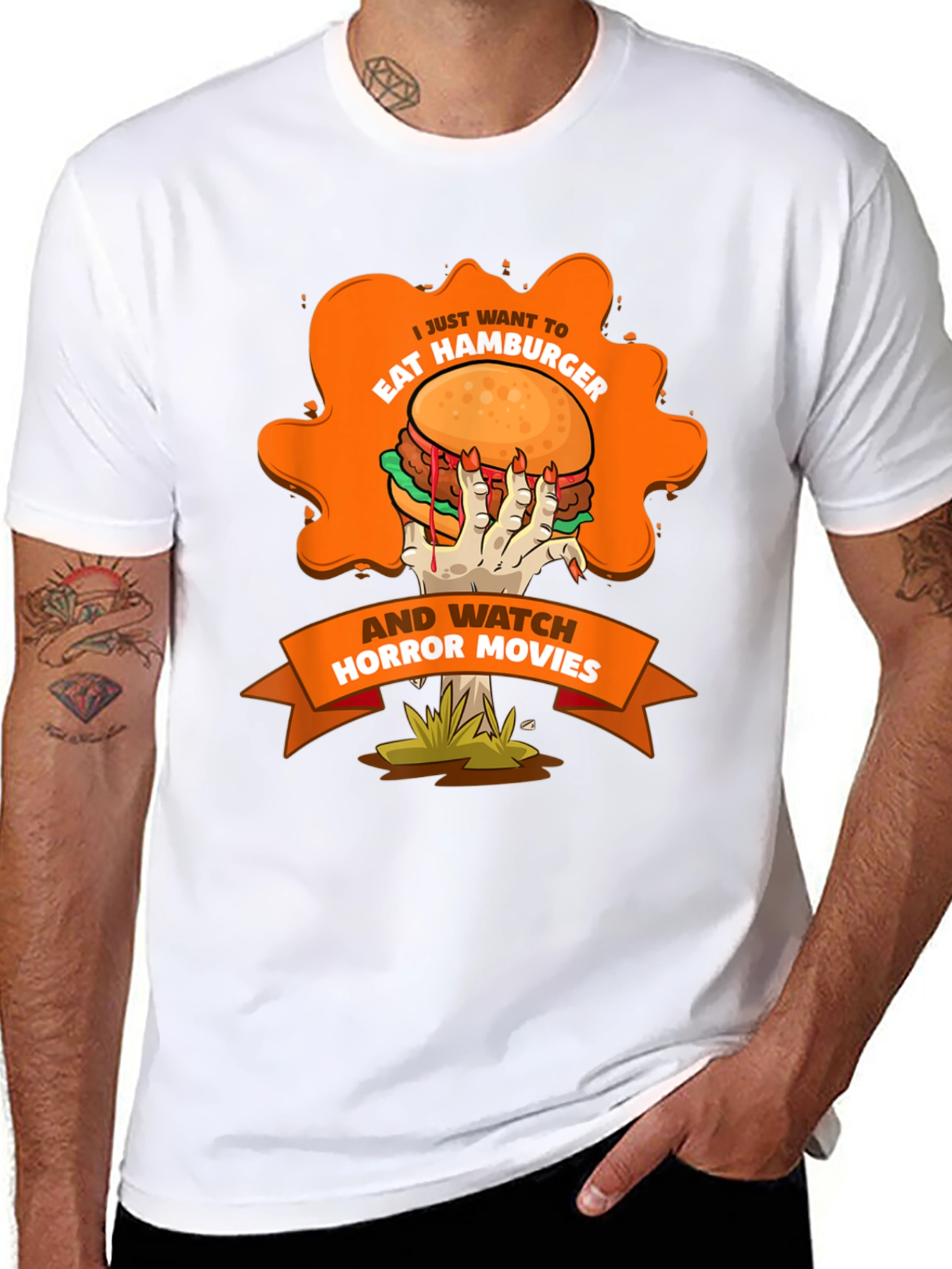 Hamburger Horror Movie T-Shirt
