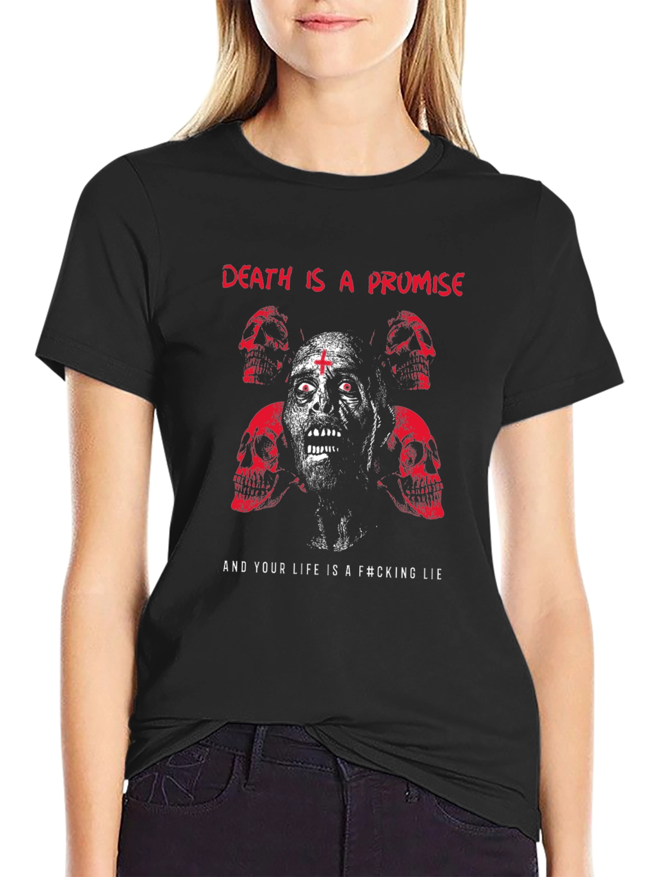 Edgy Death is a Promise Graphic Tee