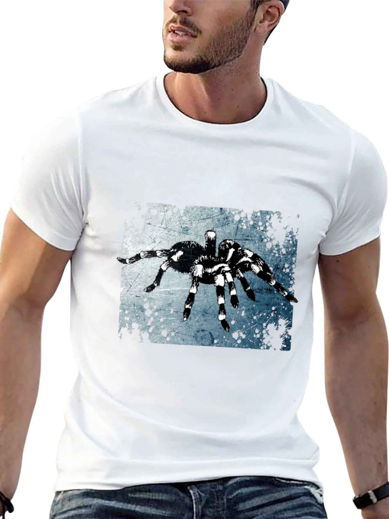 Spider Graphic Tee - Black Short Sleeve