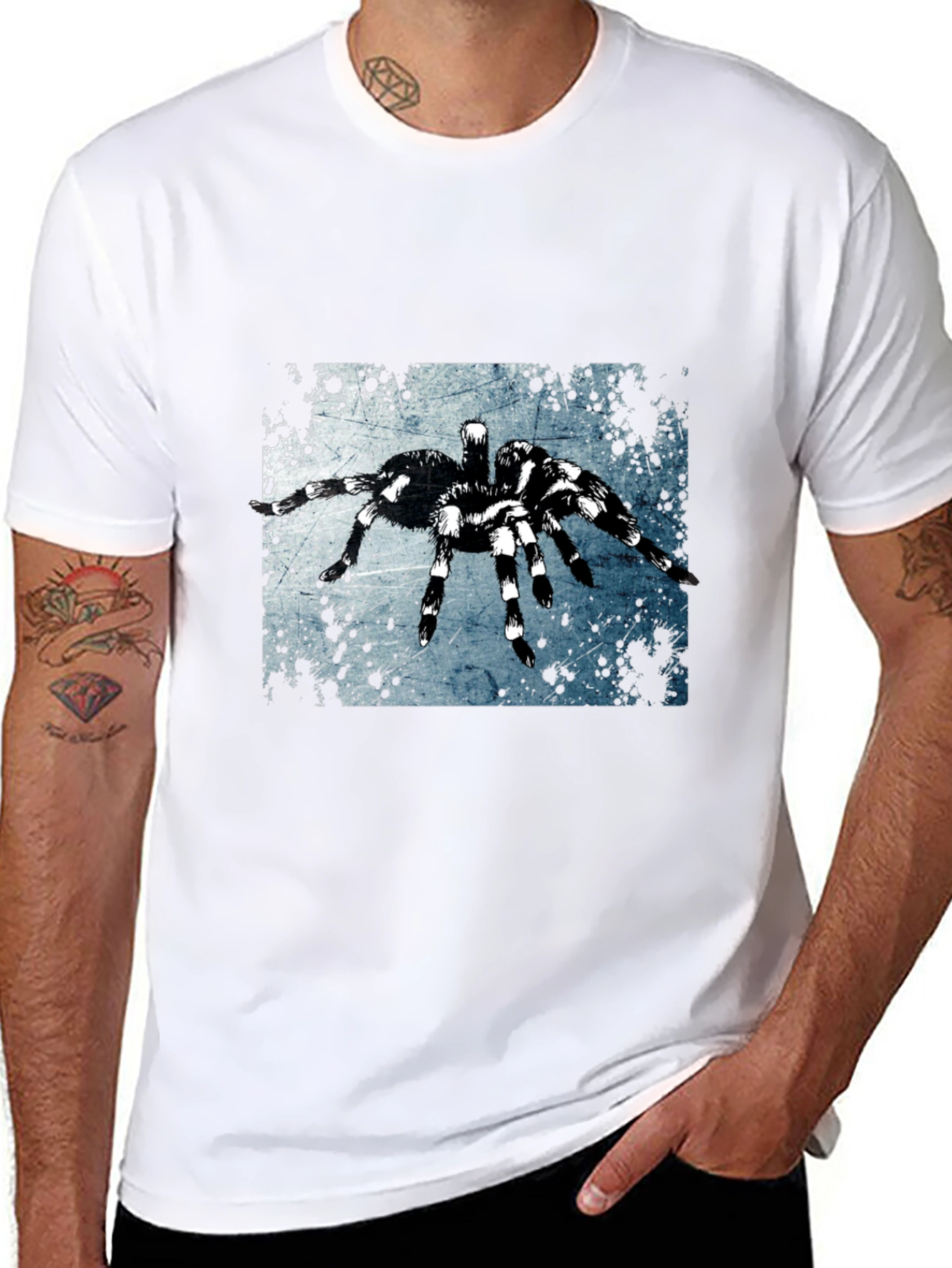 Spider Graphic Tee - Black Short Sleeve