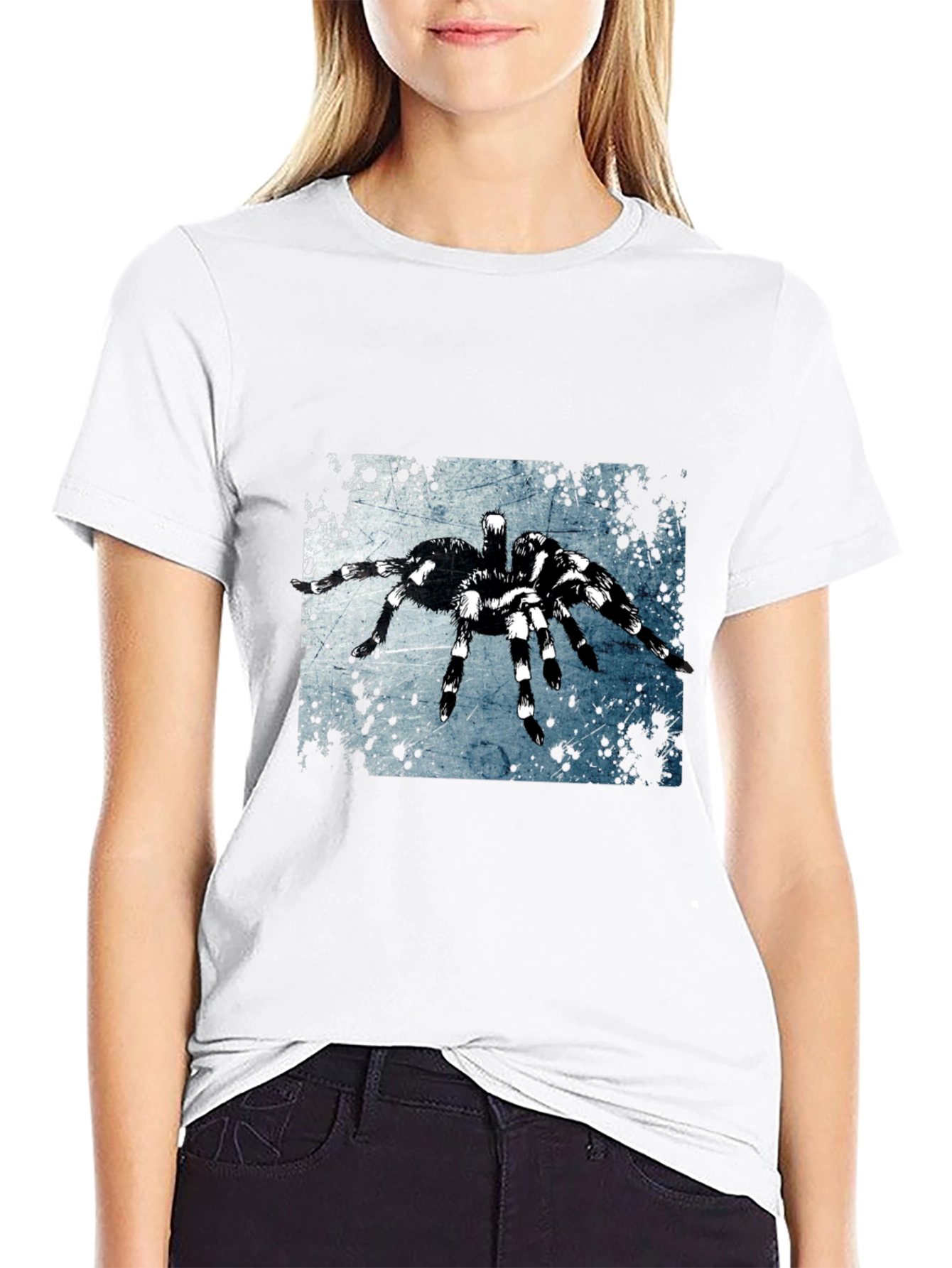 Spider Graphic Tee - Black Short Sleeve