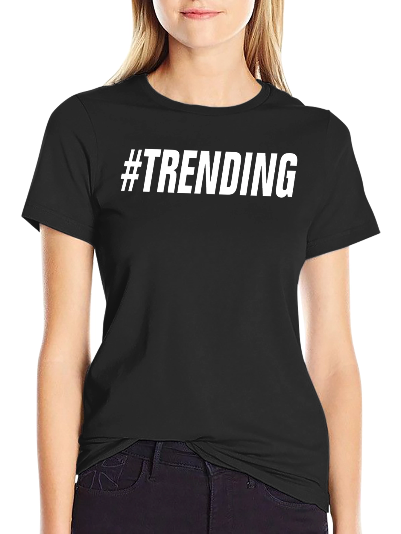 #Trending Black Graphic Tee Shirt