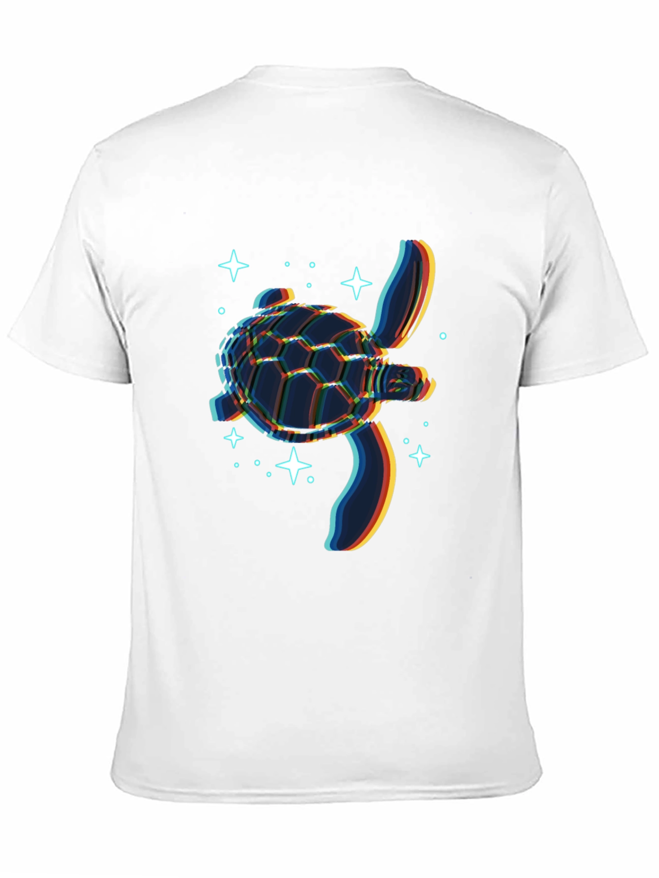Glitch Turtle Black T-Shirt