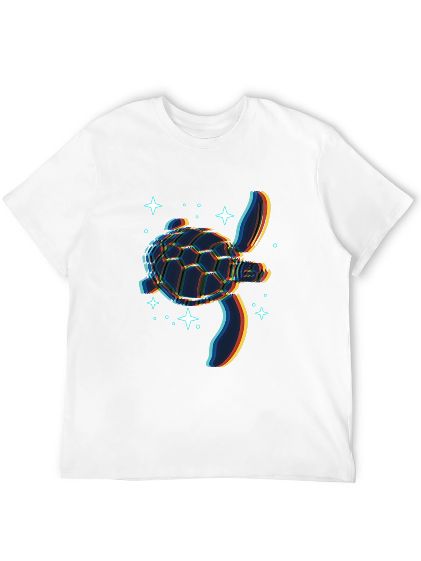 Glitch Turtle Black T-Shirt